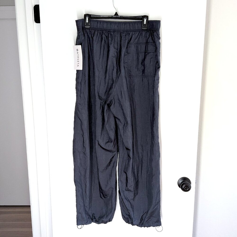 Athleta Lunar Utility Pant L Dark Rinse gray NWT athleisure adjustable hem - Picture 4 of 5